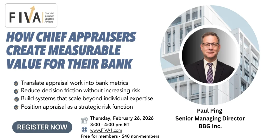 How Chief Appraisers Create Measurable Value for Their Bank